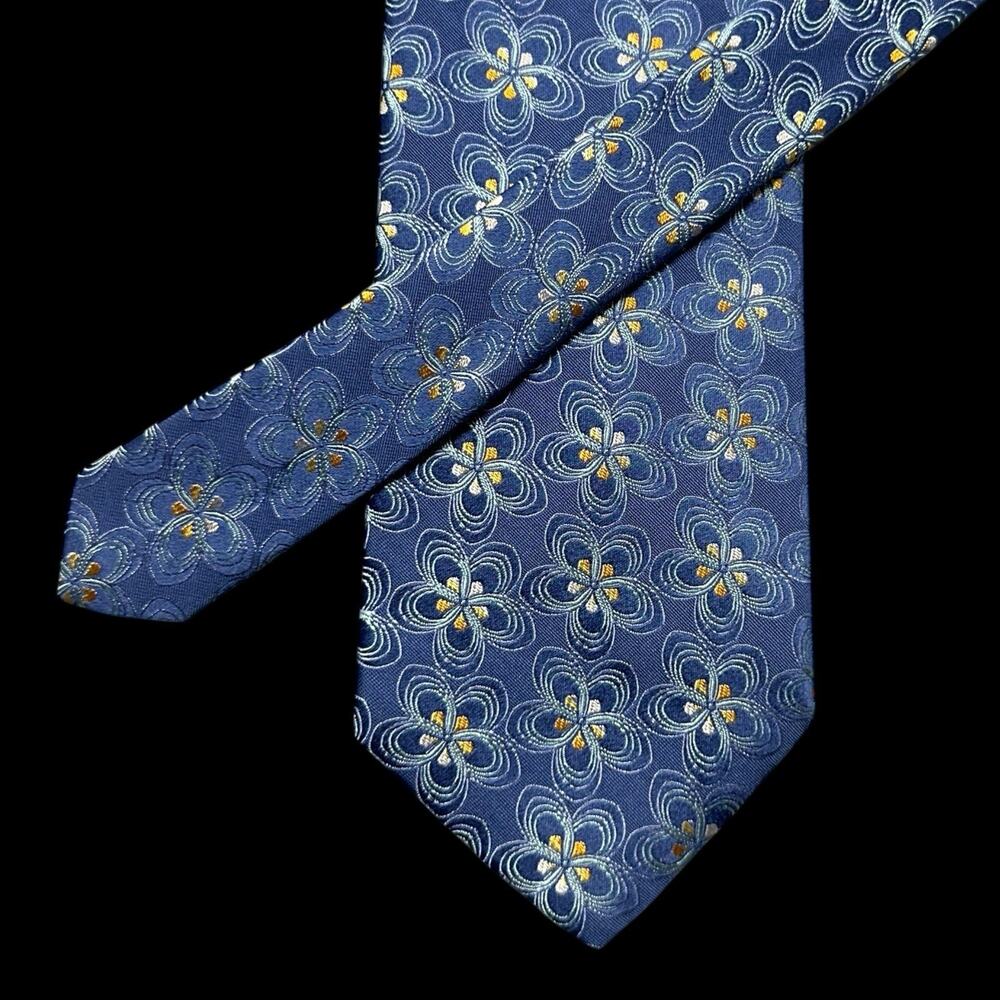 Metropolitan View Silk Tie Necktie Handmade New York USA Floral Geometric 58x4